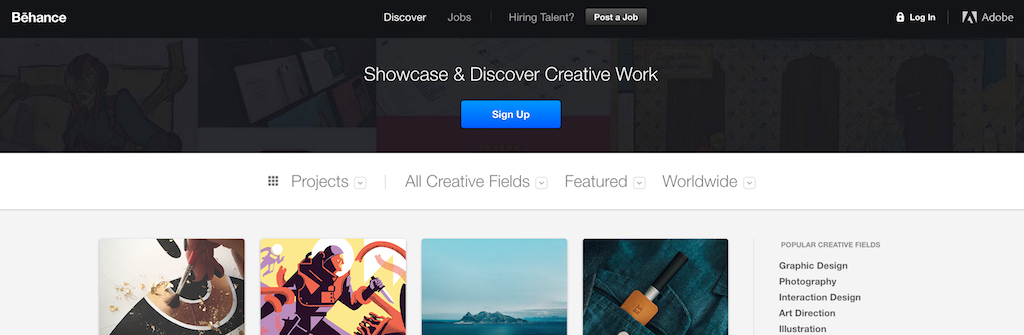 Use Behance for Inspiration Boards