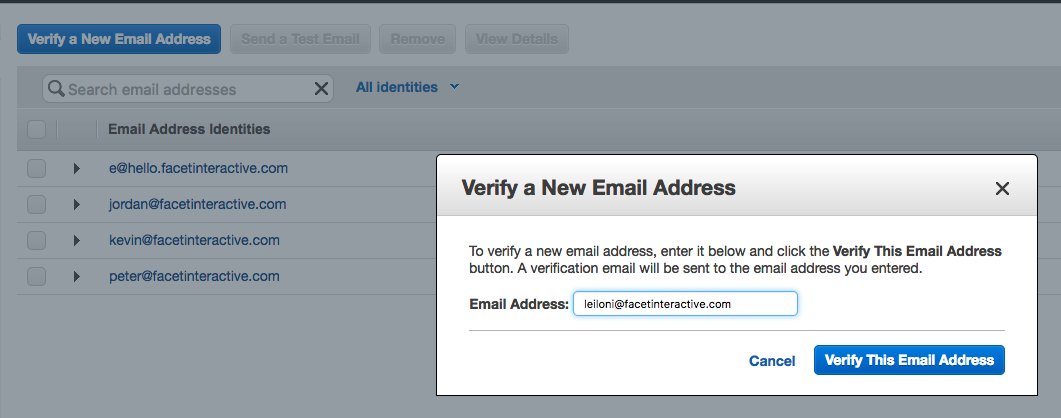 Verify a New Email Address in Amazon SES